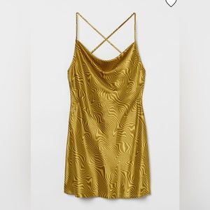 H&M Gold Satin dress